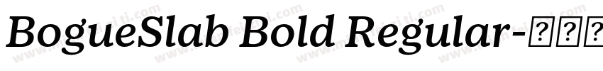 BogueSlab Bold Regular字体转换